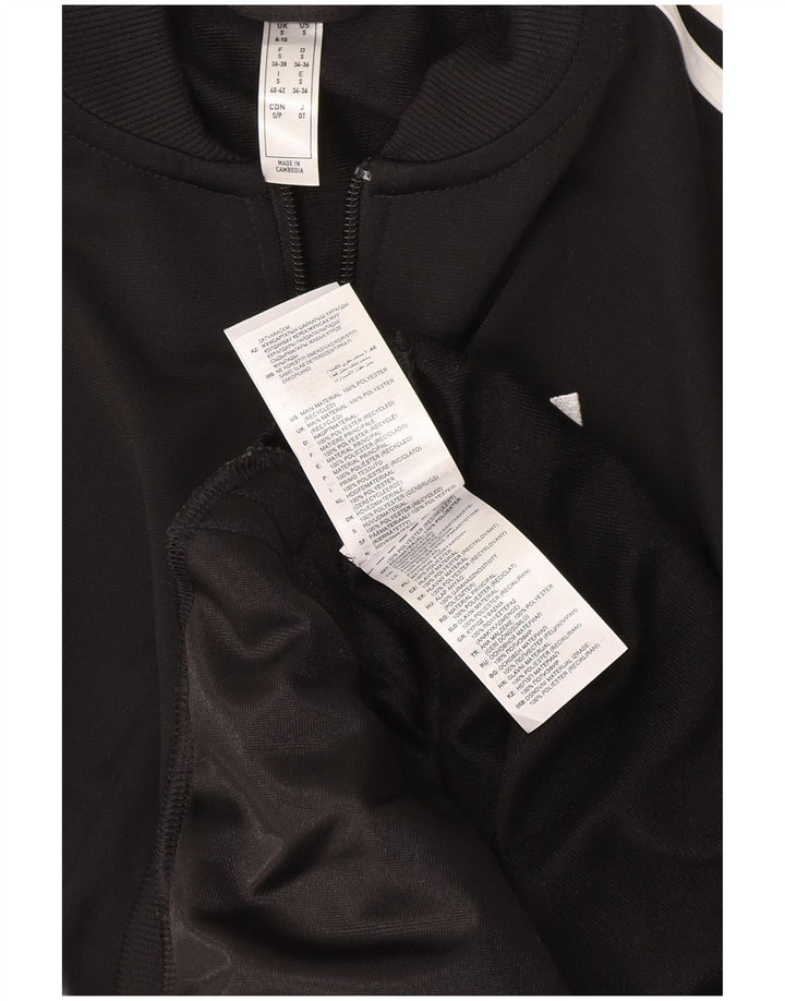 Jachetă de trening pentru femei Adidas UK 8/10 Poliester negru mic