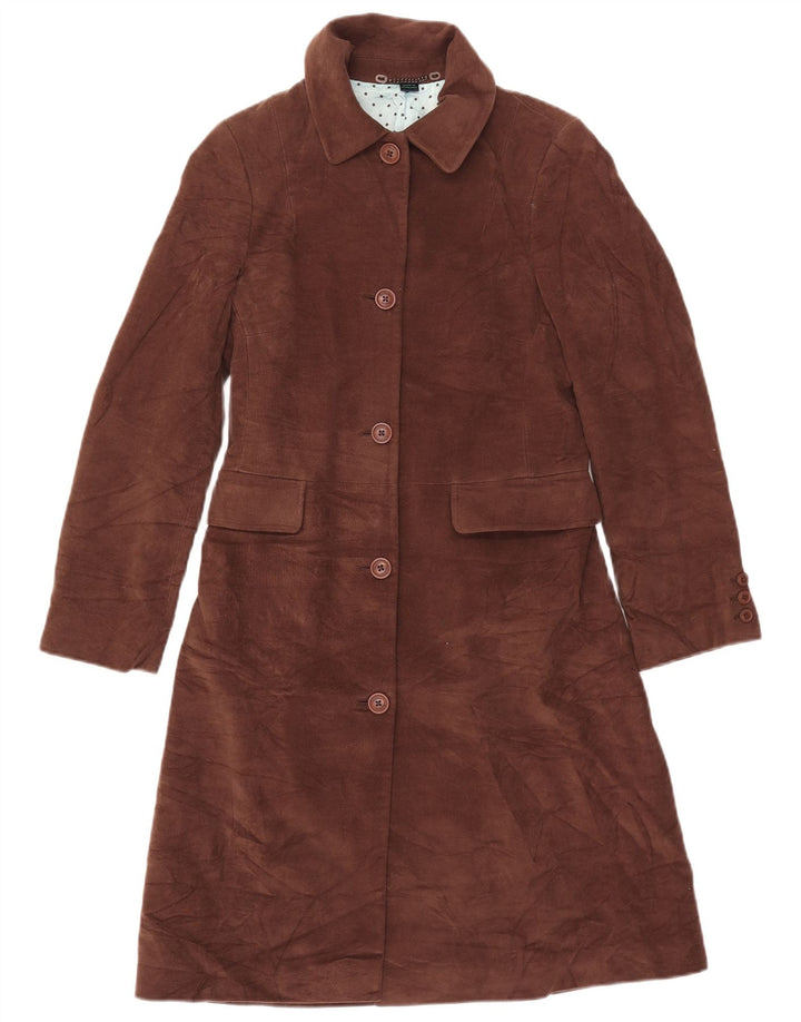 Pardesiu Boden pentru femei UK 10 mic maro bumbac