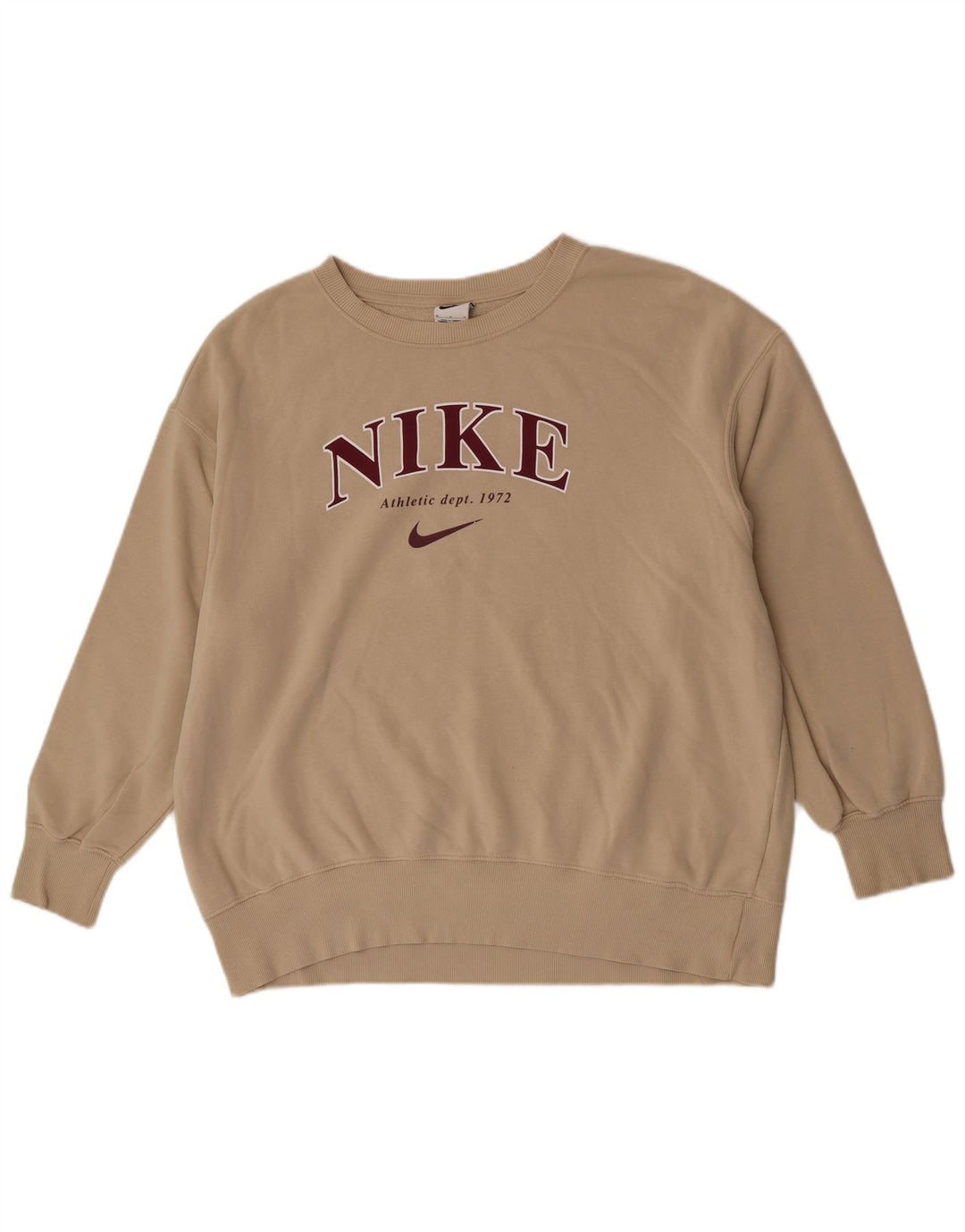Hanorac pentru bărbați Nike Graphic Loose Fit Jumper Bumbac Mediu Bej
