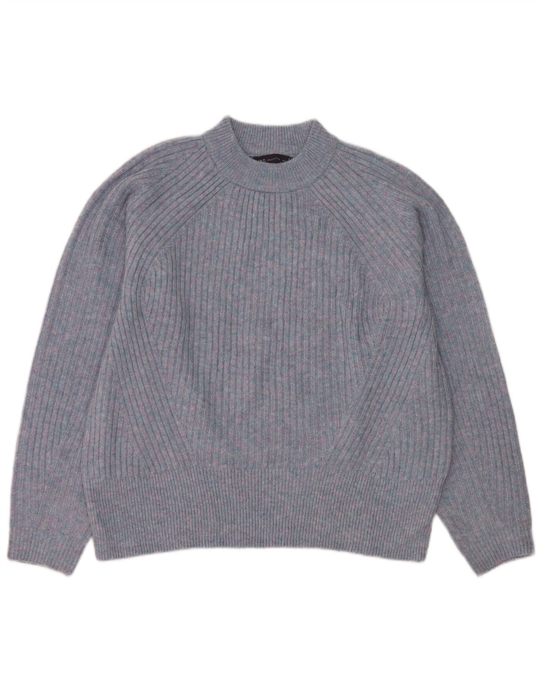 Pulover cu gât țestoasă pentru femei Marks & Spencer UK 14 Medium Blue Flecked