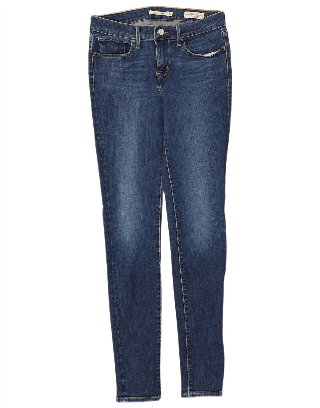 LEVI'S Womens 710 Super Skinny Jeans W28 L32 Blue