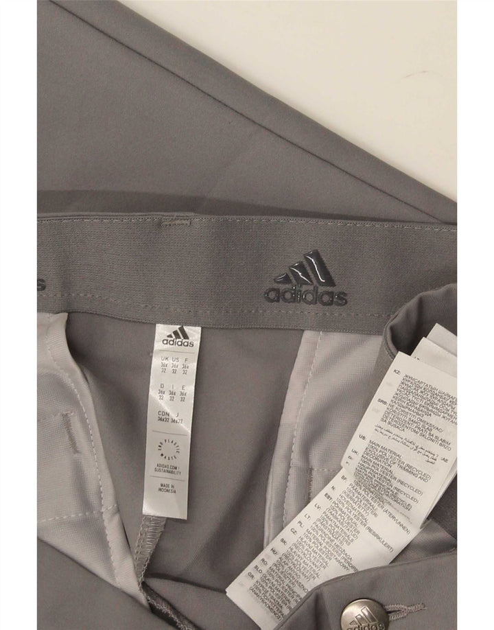 Pantaloni chino slim pentru bărbați Adidas W36 L32 poliester gri