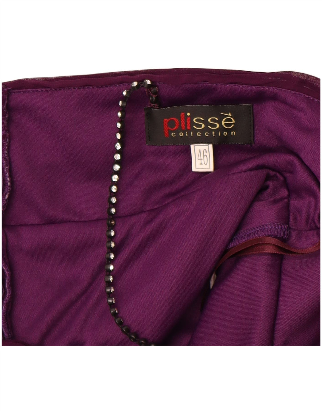 Rochie leagăn fără mâneci vintage pentru femei IT 46 Poliester violet mare