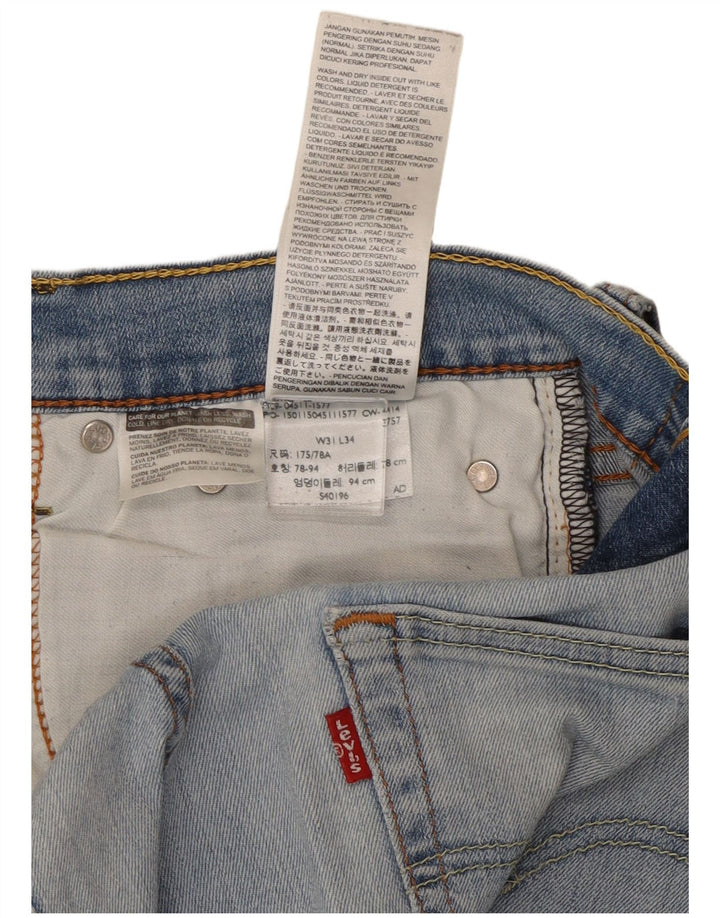 Blugi slim pentru bărbați Levi's W31 L34 Bumbac albastru