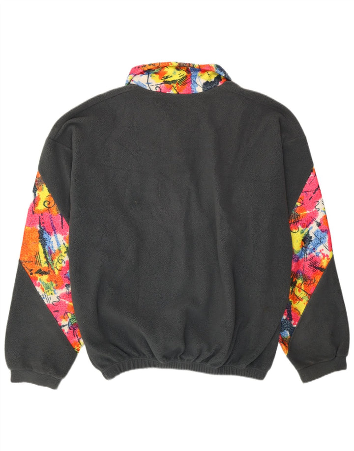 Pulover VINTAGE pentru bărbați, cu gât cu nasturi, din lână, XL, poliester color bloc