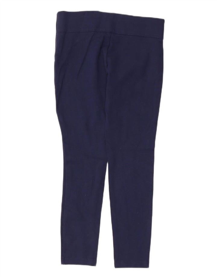 Pantaloni de damă Zara Trafaluc Slim Casual Mediu L28 L26 Bleumarin Viscoză