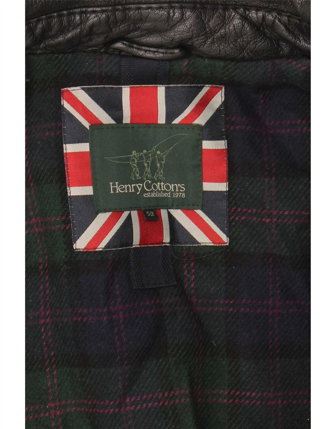 Jachetă de piele pentru bărbați Henry Cottons IT 52 XL neagră