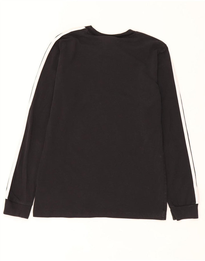Top pentru femei Adidas cu mânecă lungă UK 10 mic, negru, bumbac