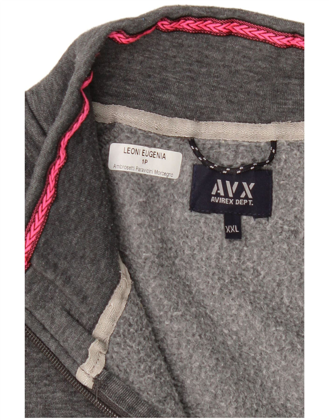Jachetă de trening pentru femei Avirex UK 20 2XL bumbac gri