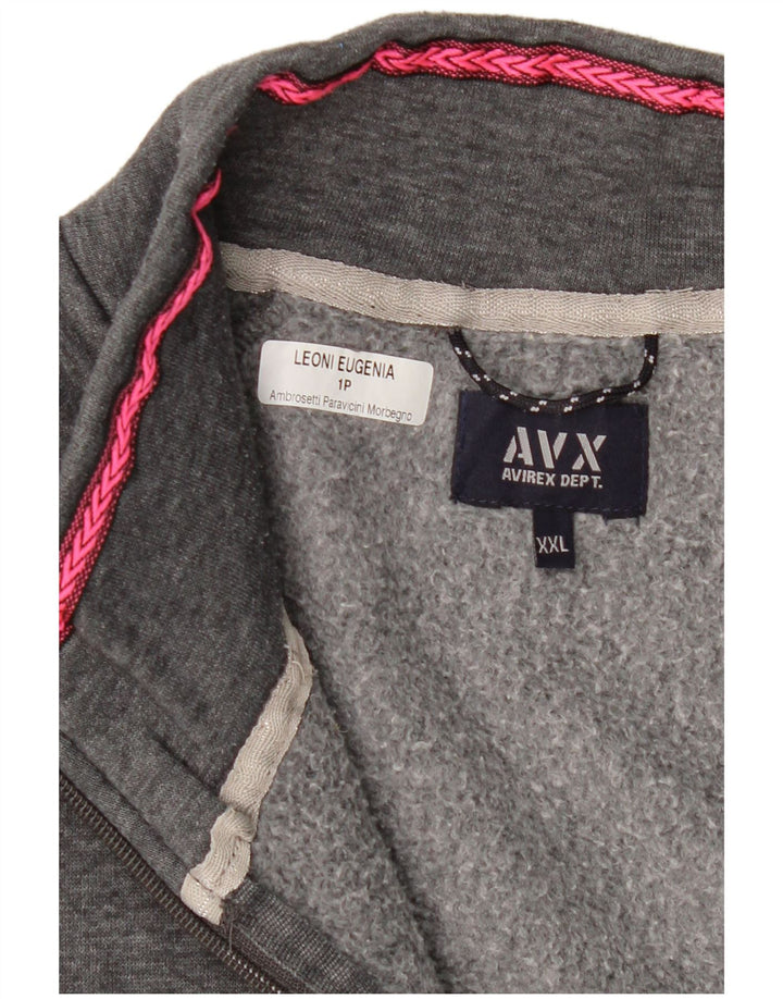 Jachetă de trening pentru femei Avirex UK 20 2XL bumbac gri