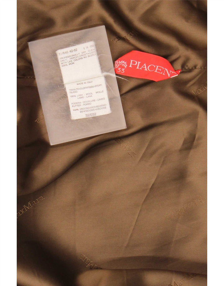 Pardesiu supradimensionat pentru femei Max Mara UK 12 Lână maro medie