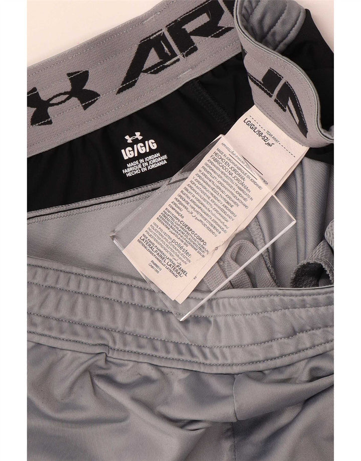 Pantaloni scurți sport grafic Under Armour pentru bărbați, mari, gri, poliester color bloc