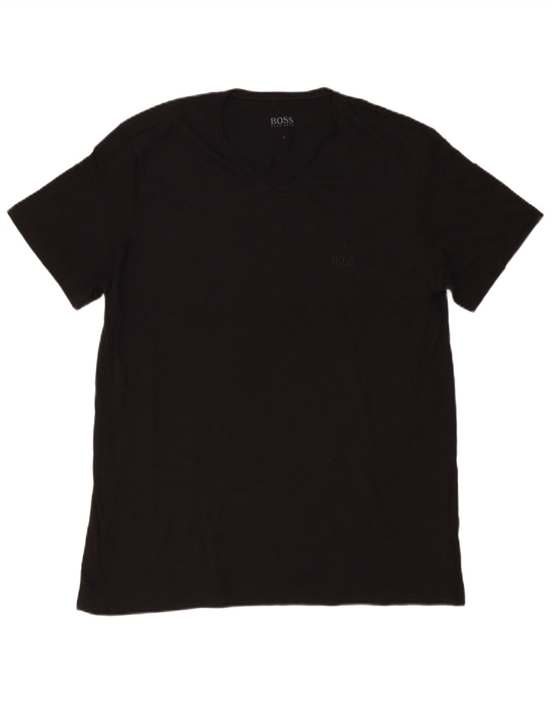 Tricou pentru bărbați HUGO BOSS Top mare din bumbac negru
