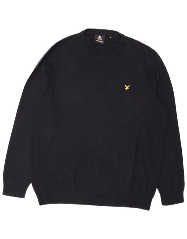 Pulover pentru bărbați Lyle & Scott, cu gât crew, 2XL, bleumarin