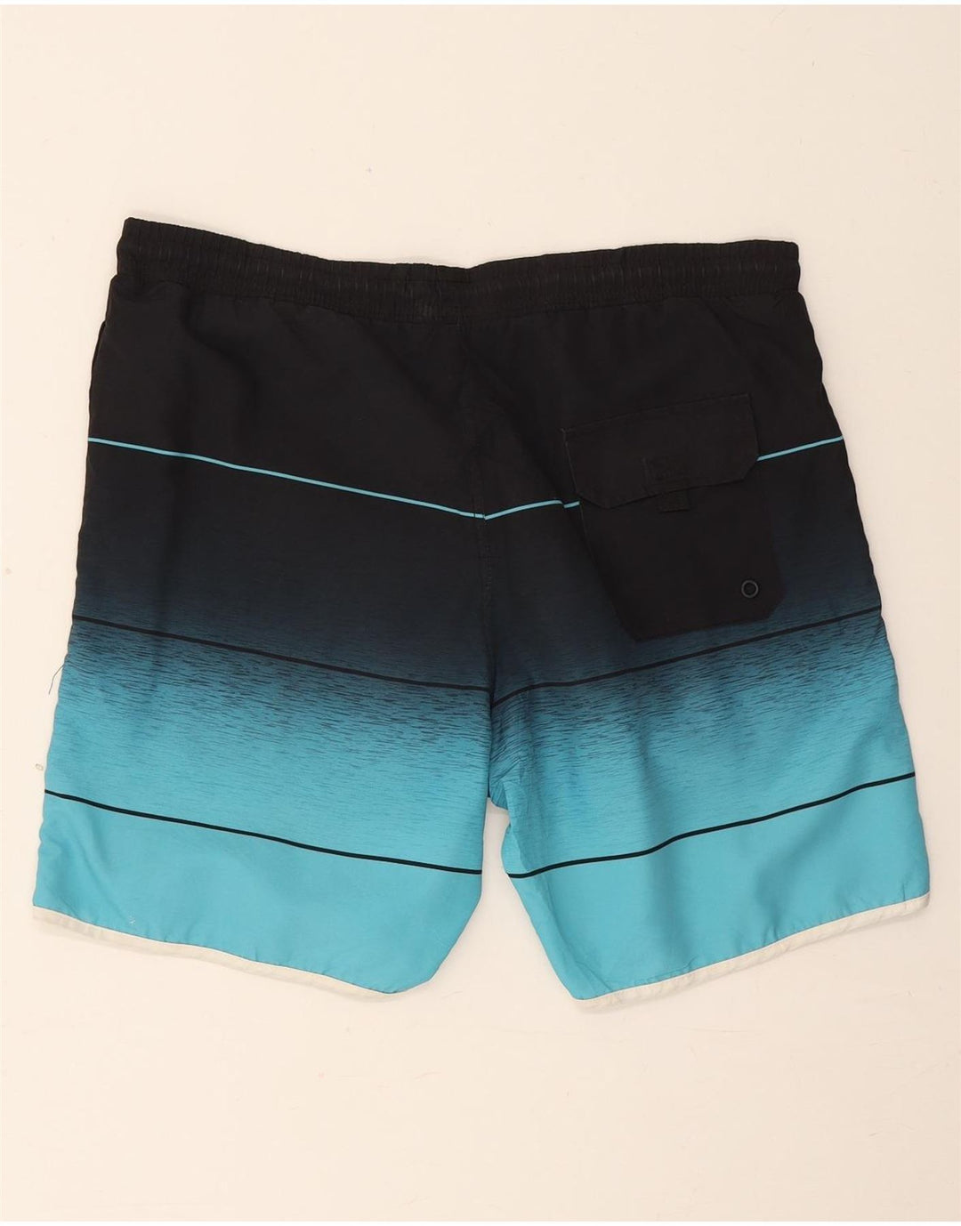 Pantaloni scurți de înot cu grafică Fila pentru bărbați, albastru mediu, poliester color bloc