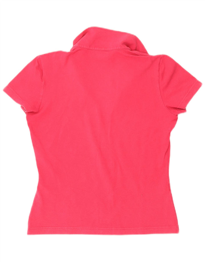 Tricou polo Lacoste pentru femei, mărimea 40, bumbac roz mediu