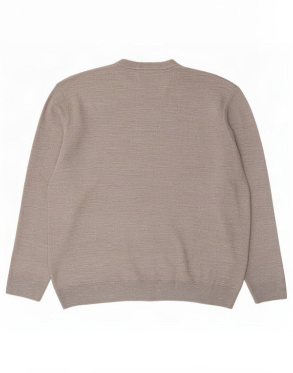 Pulover pentru bărbați Marks & Spencer cu decolteu rotund, 2XL, gri de Crăciun