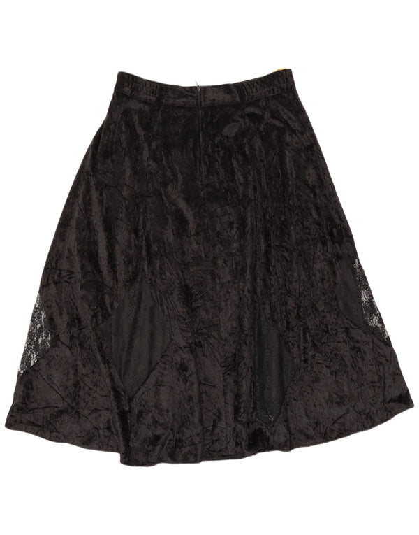 Fustă în formă de A din velur pentru femei Citylife IT 42 Medium W28 Negru Argyle/Diamond