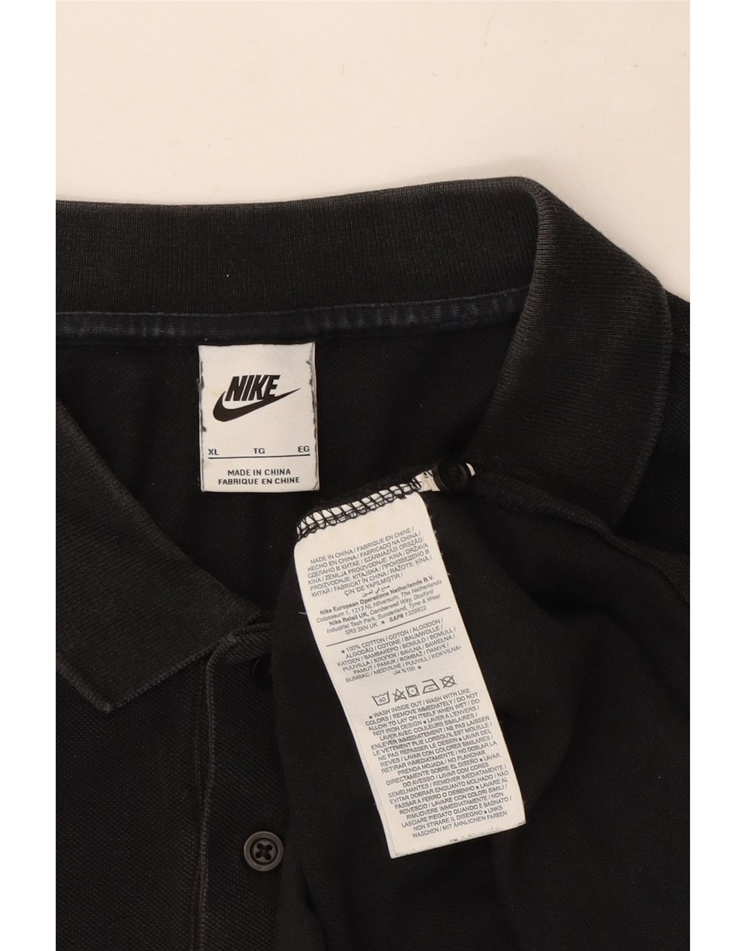 Tricou polo pentru bărbați Nike XL, bumbac negru