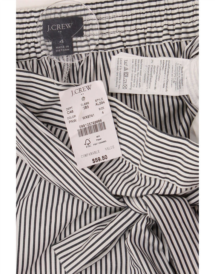 Pantaloni scurti chino pentru femei J. CREW US 4 Small W30 Bumbac cu dungi albe