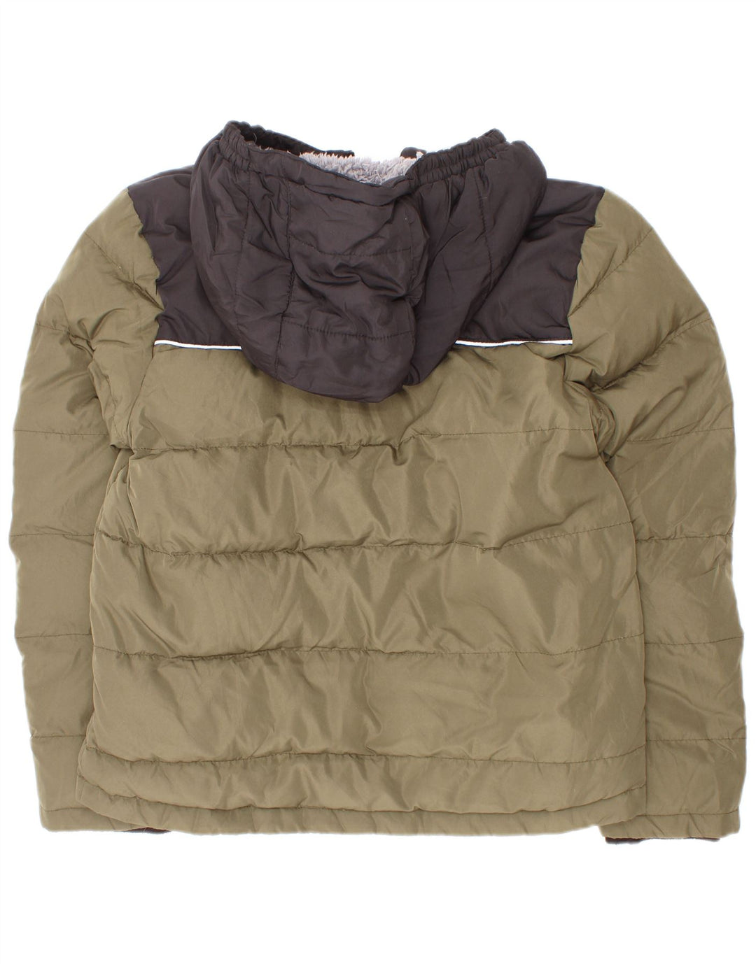 Jachetă căptușită cu glugă pentru băieți Eddie Bauer, 7-8 ani, color kaki mic