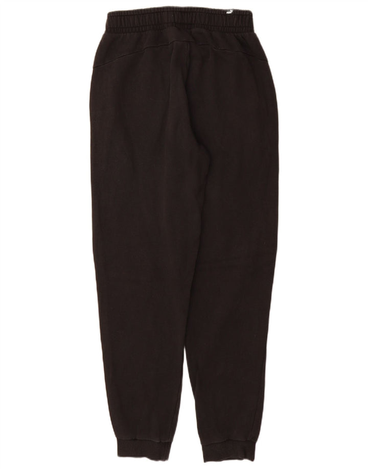 Pantaloni de trening PUMA pentru bărbați Joggeri mici din bumbac negru