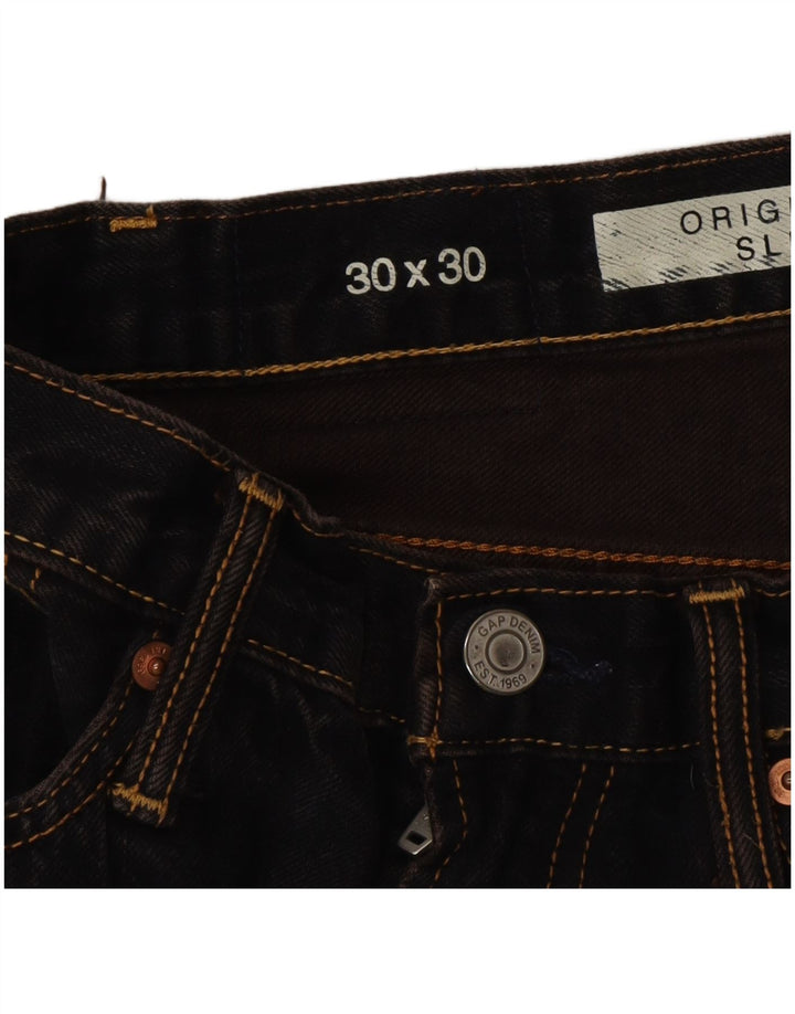 Blugi subțiri pentru femei Gap L30 L30 Bumbac bleumarin