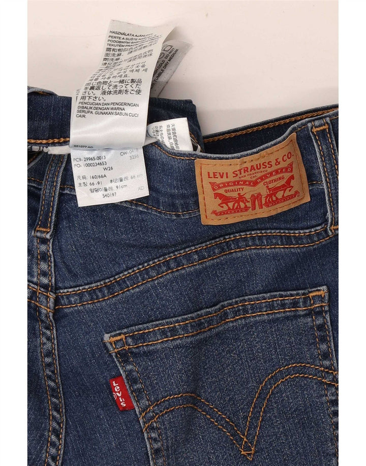 Pantaloni scurți din blugi pentru femei Levi's W26 Small, bleumarin, bumbac
