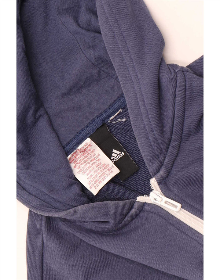 Pulover Adidas pentru bărbați, cu fermoar, mic albastru