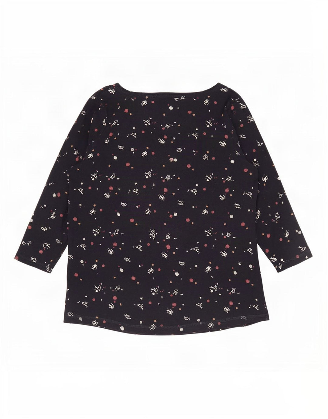 Top cu mâneci 3/4 pentru femei Marks & Spencer, cu model abstract, UK 20 2XL, bleumarin