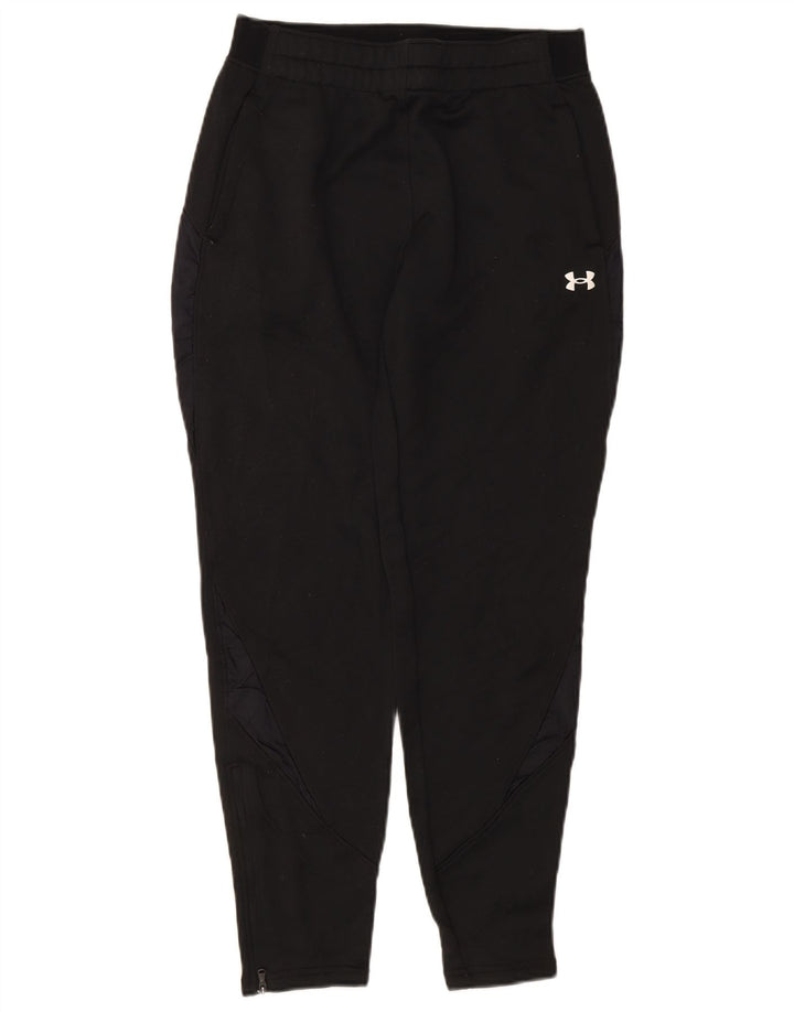 UNDER ARMOUR Mens Tracksuit Trousers Small  Black Polyester