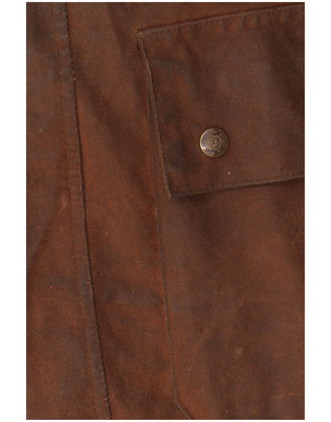 HUNTER Mantă de vânătoare pentru bărbați cu glugă din bumbac cerat, UK 34 XS, bumbac maro