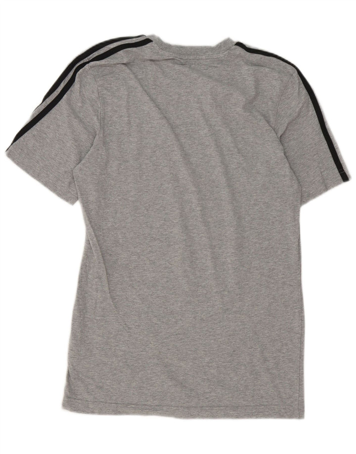 Tricou pentru bărbați Adidas Top mic, gri bumbac