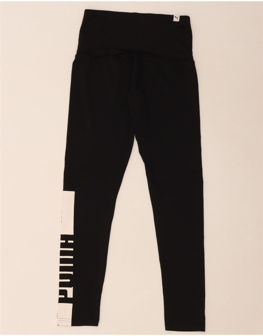 Leggings grafic PUMA pentru femei UK 8 Small Black Colorblock