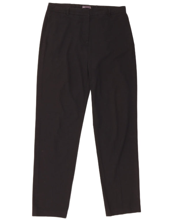 Pantaloni chino cu talie înaltă pentru femei Marks & Spencer UK 14 Large W34 L32 Negru