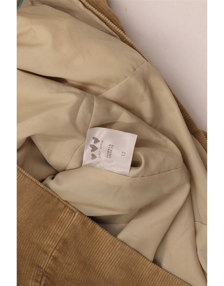 Marks & Spencer Jachetă Blazer pentru femei Per Una cu 2 nasturi UK 12 Medium Beige