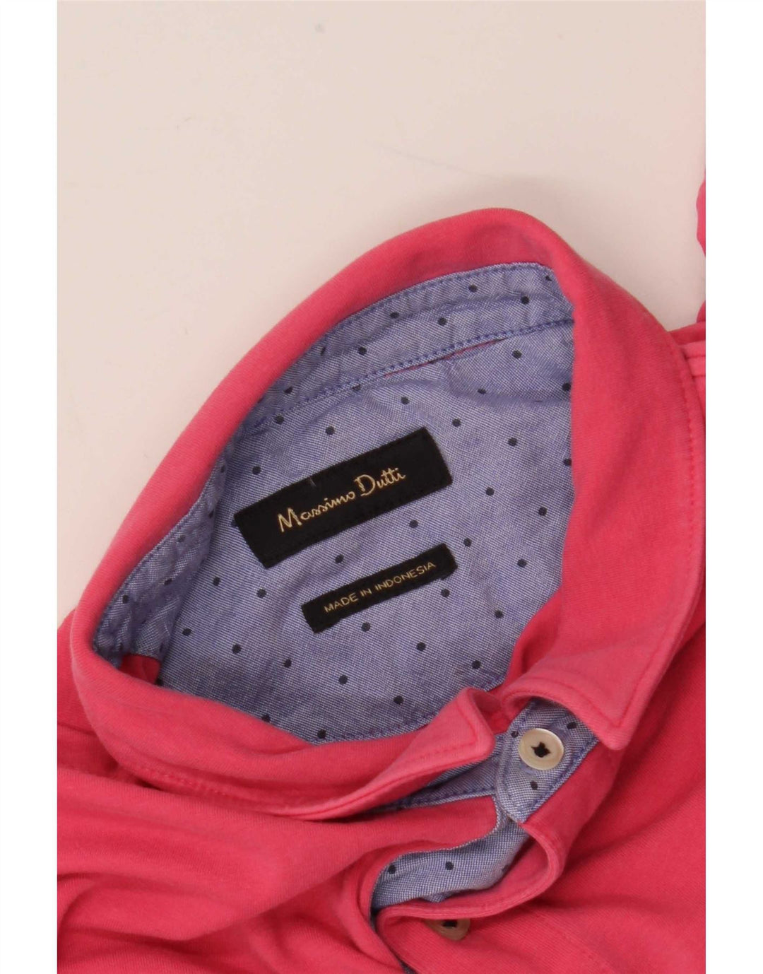 Tricou polo Massimo Dutti pentru bărbați, roz mic