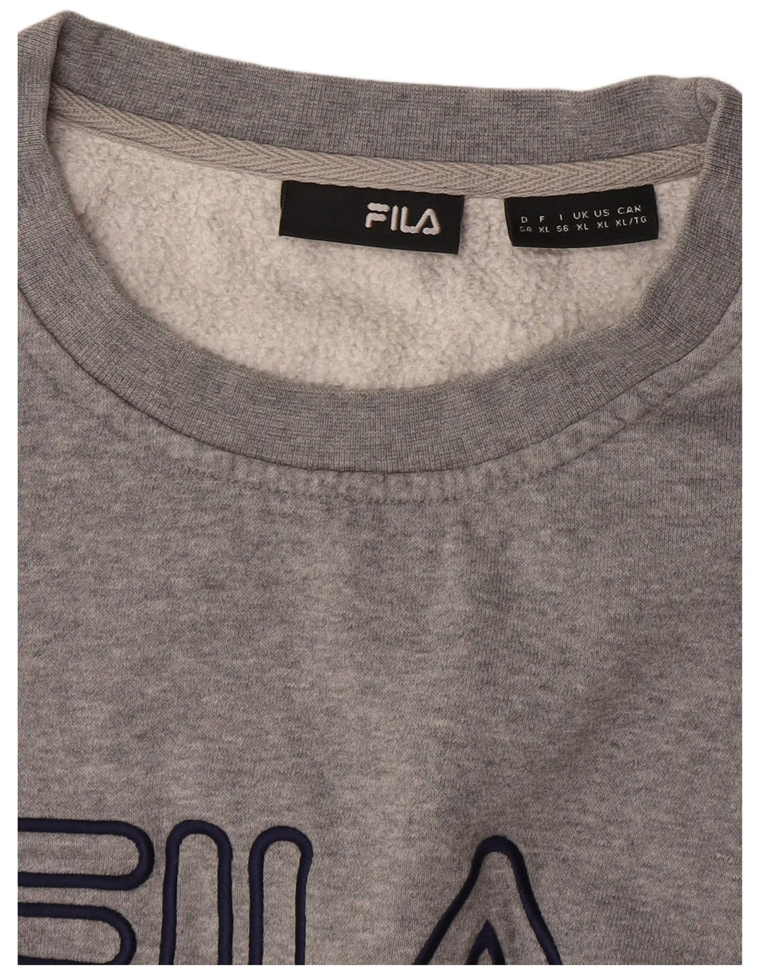 Hanorac cu grafic pentru bărbați Fila Jumper XL, gri pătat