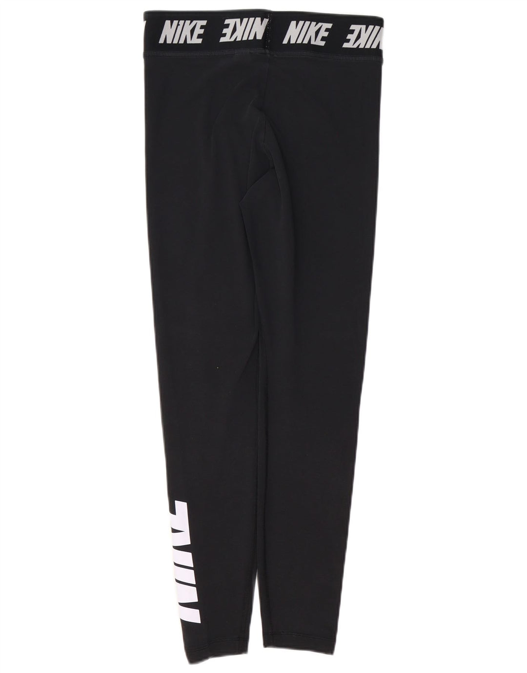 Leggings grafic NIKE pentru femei UK 14, bumbac mediu negru