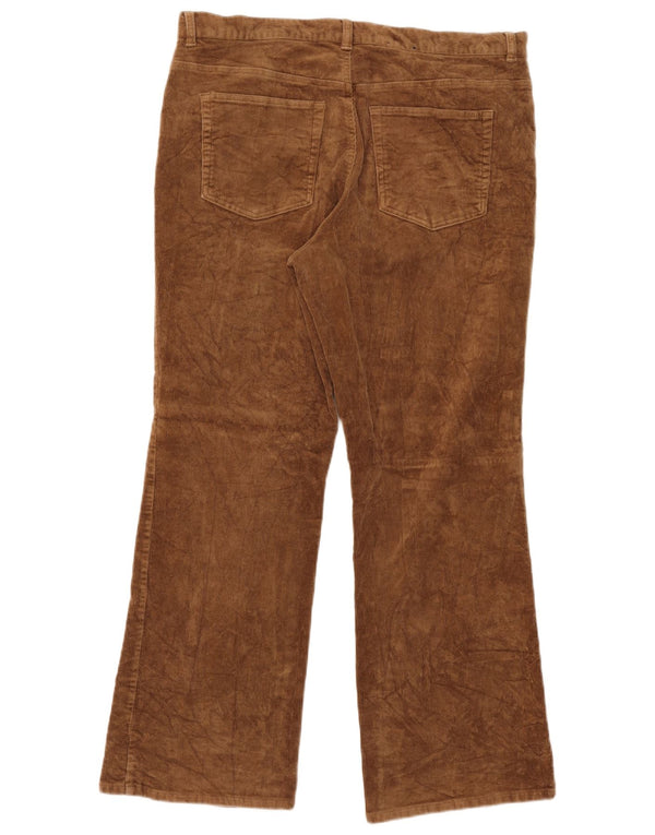 Pantaloni Chaps pentru femei Bootcut din velur US 16 2XL W36 L30 Bej Bumbac