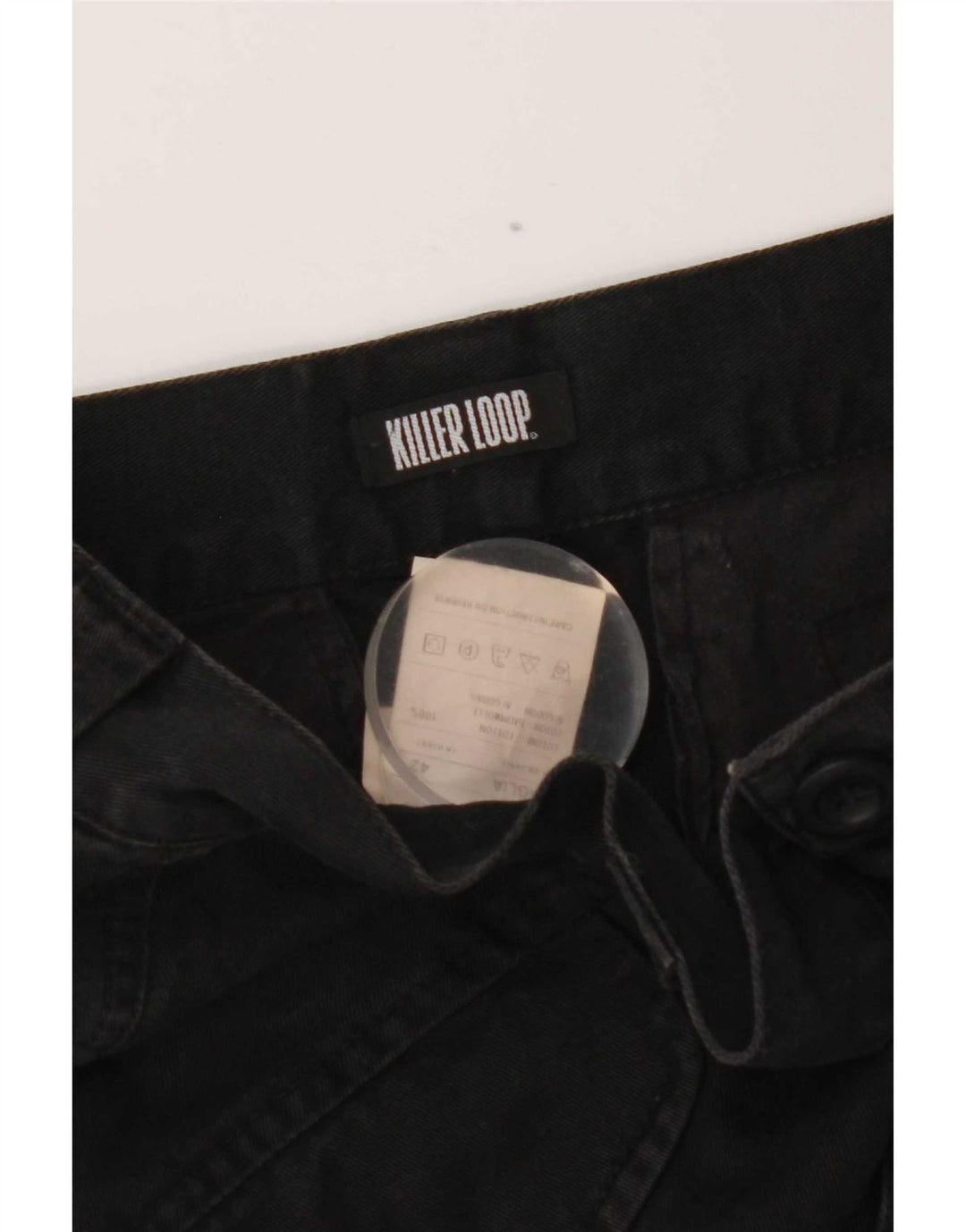 Killer Loop Pantaloni de jogging pentru femei Blugi drepti IT 42 Medium W28 L33 Bumbac negru