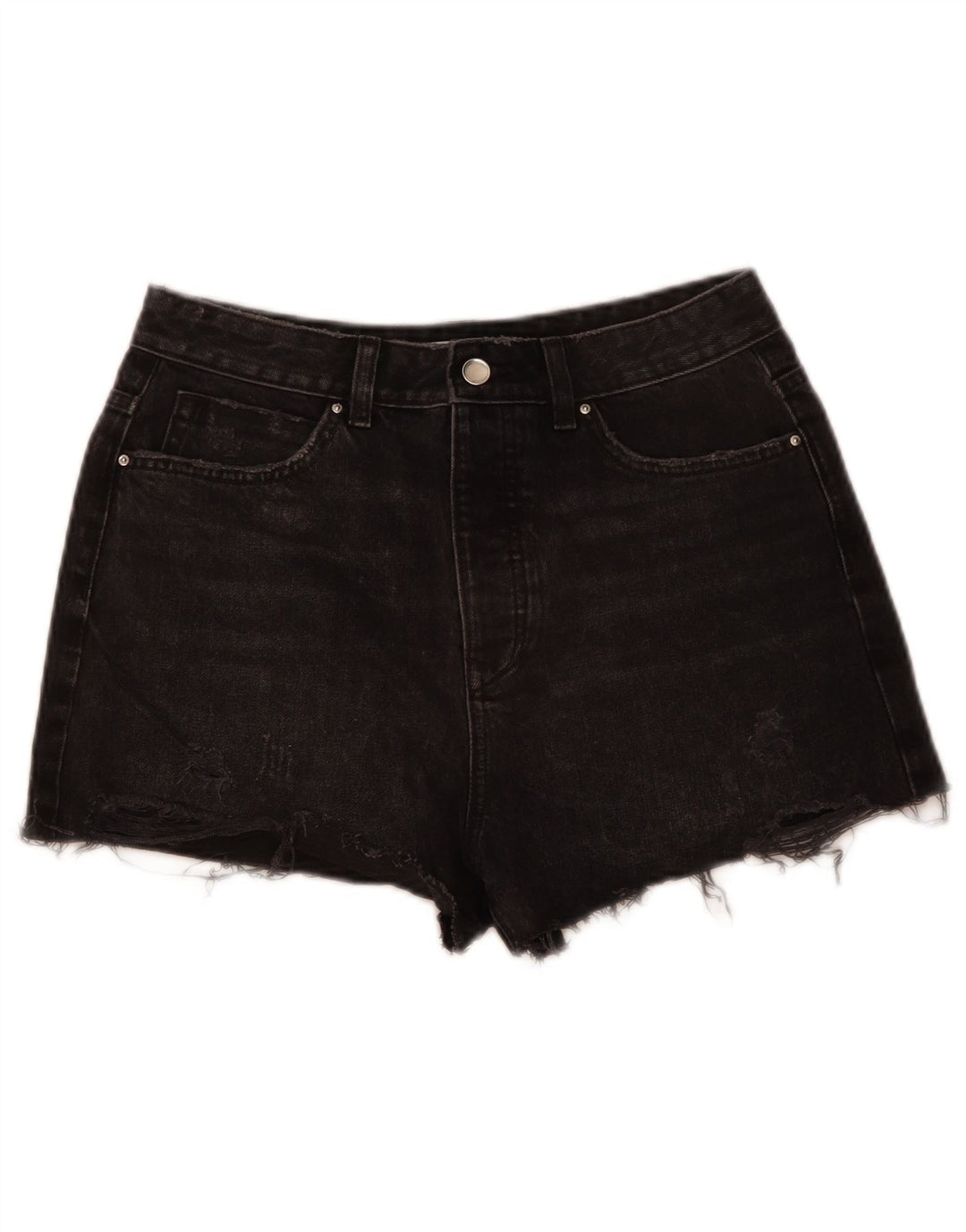 Pantaloni scurți din denim pentru femei Zara EU 40 Medium W30 Bumbac gri