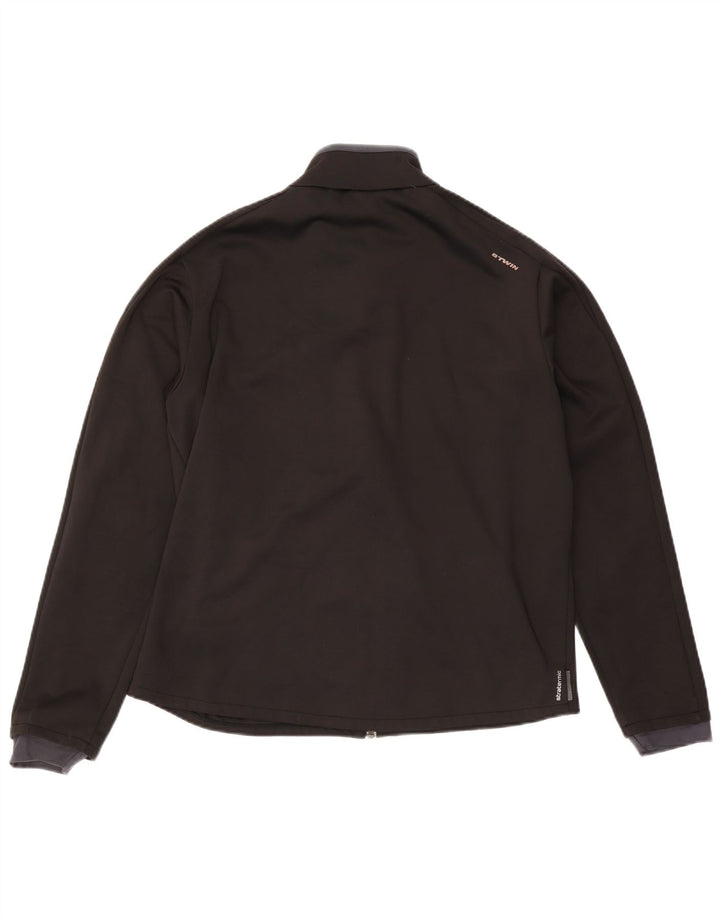 Trening pentru bărbați Vintage Top Jachetă mare, negru, poliester