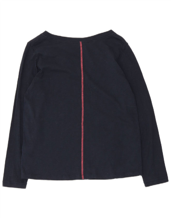 White Stuff Top pentru femei cu mânecă lungă UK 12 Medium Bleumarin Bumbac