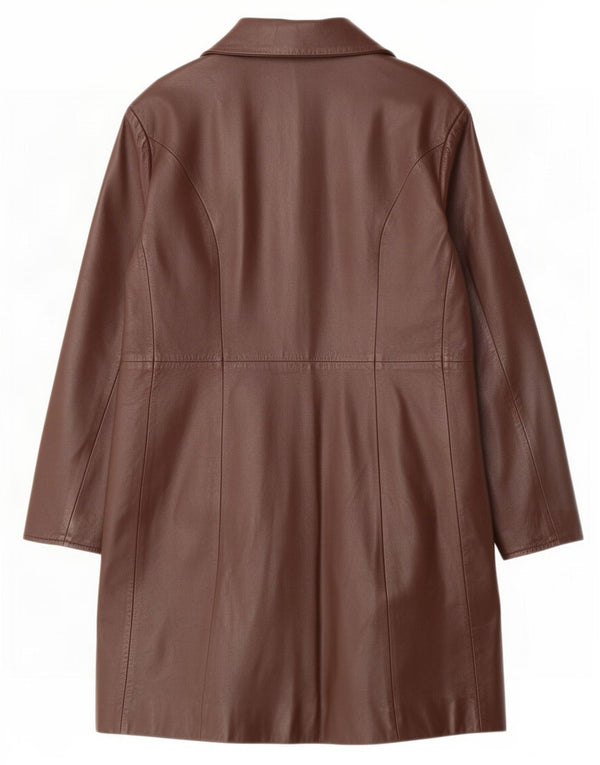 Palton din piele vintage pentru femei IT 48 XL maro