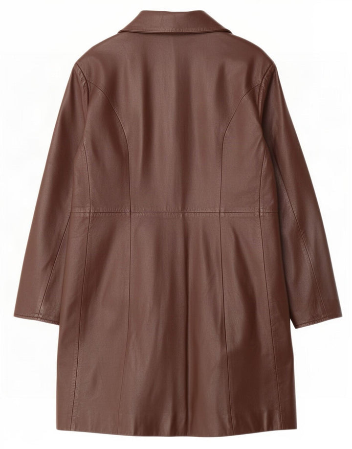 Palton din piele vintage pentru femei IT 48 XL maro