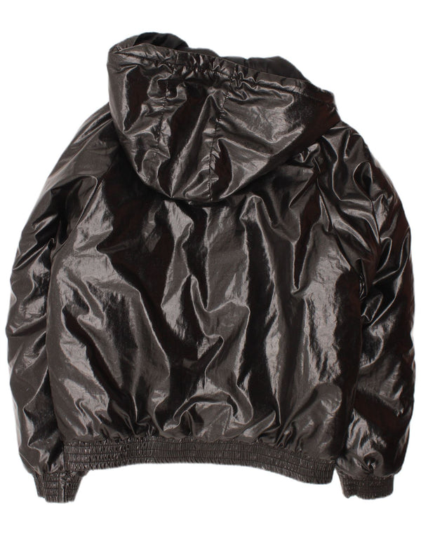 Jachetă cu glugă cu glugă Guess pentru fetițe, 9-12 luni, polietilenă gri