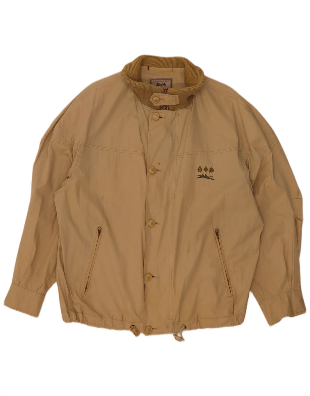 Jachetă Bomber Seventy pentru bărbați UK 38 Medium Beige Bumbac