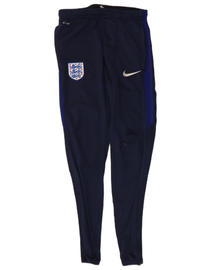 Pantaloni de trening Nike Anglia pentru bărbați, mici, bleumarin, poliester color bloc