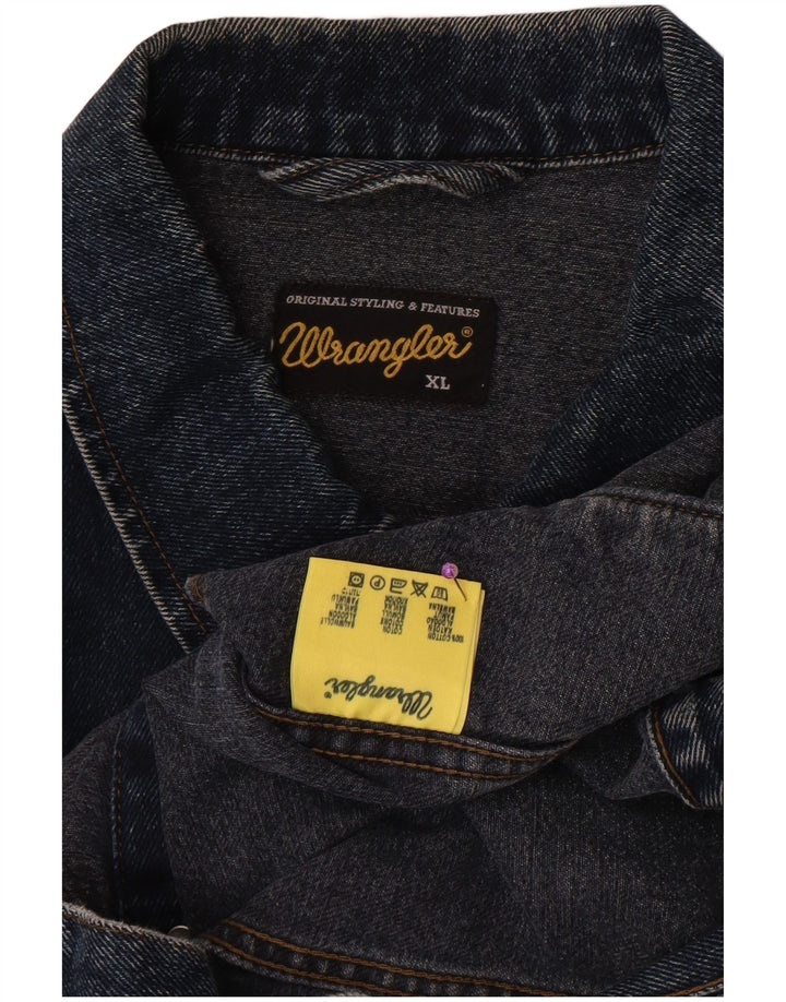 Jachetă de blugi pentru bărbați Wrangler UK 42 XL Bumbac albastru